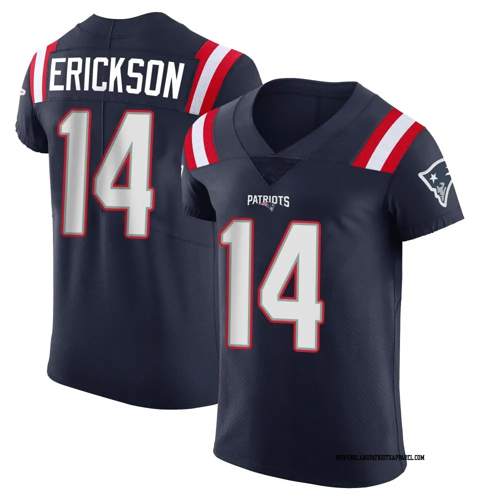 Elite Navy Men's Alex Erickson New England Patriots Team Color Vapor Untouchable Jersey