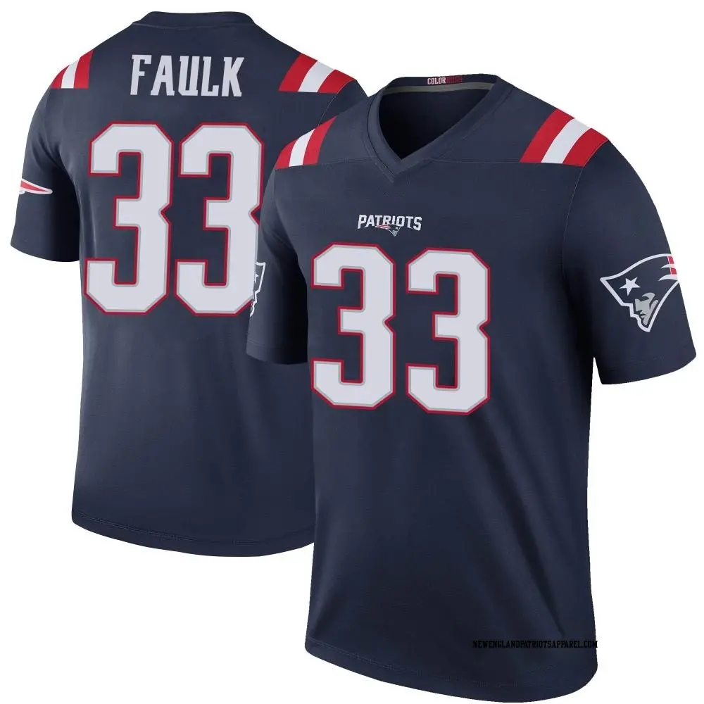 Legend Navy Men s Kevin Faulk New England Patriots Color Rush Jersey Patriots Store