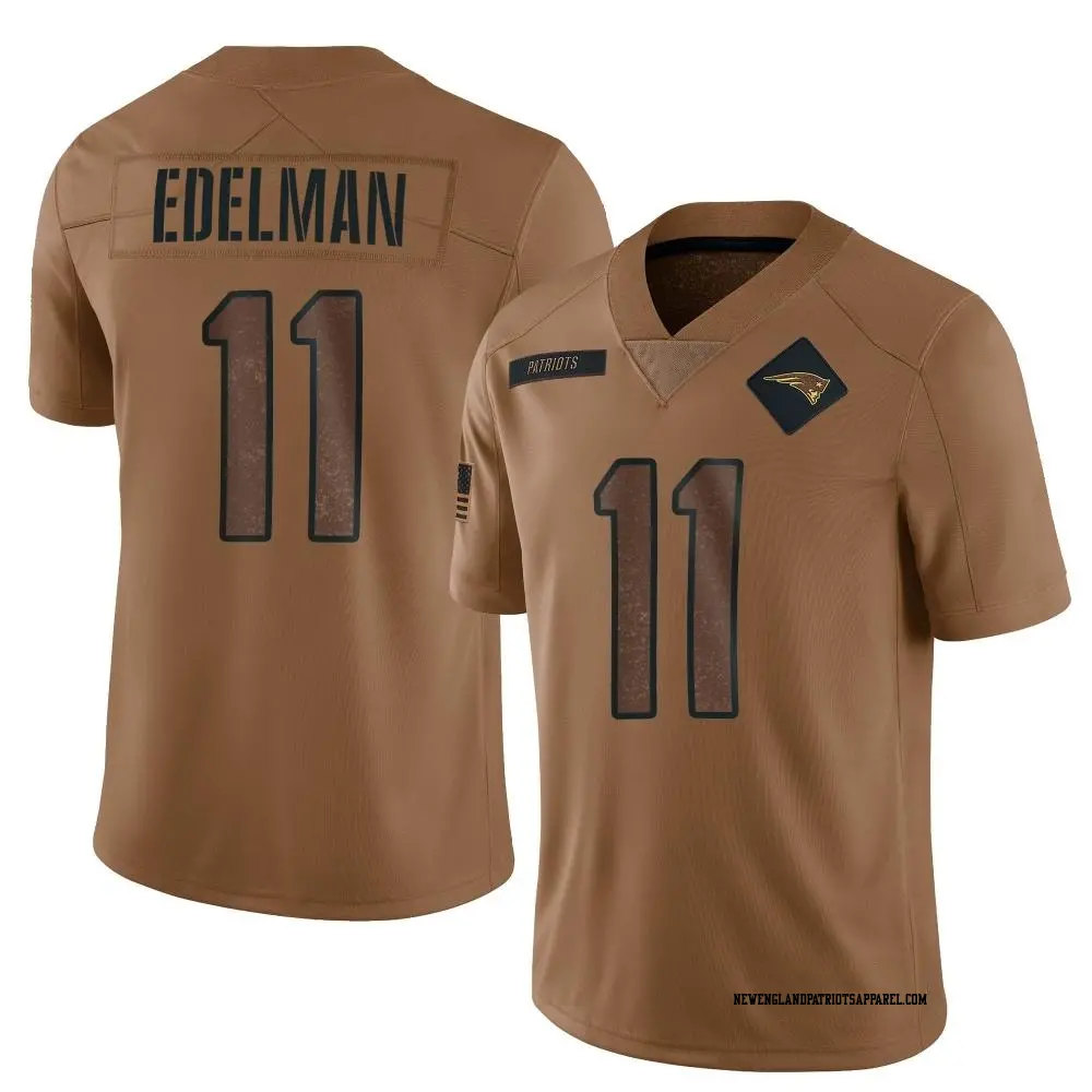 Limited Black Men s Julian Edelman New England Patriots 2020 Salute To Service Jersey Patriots Store